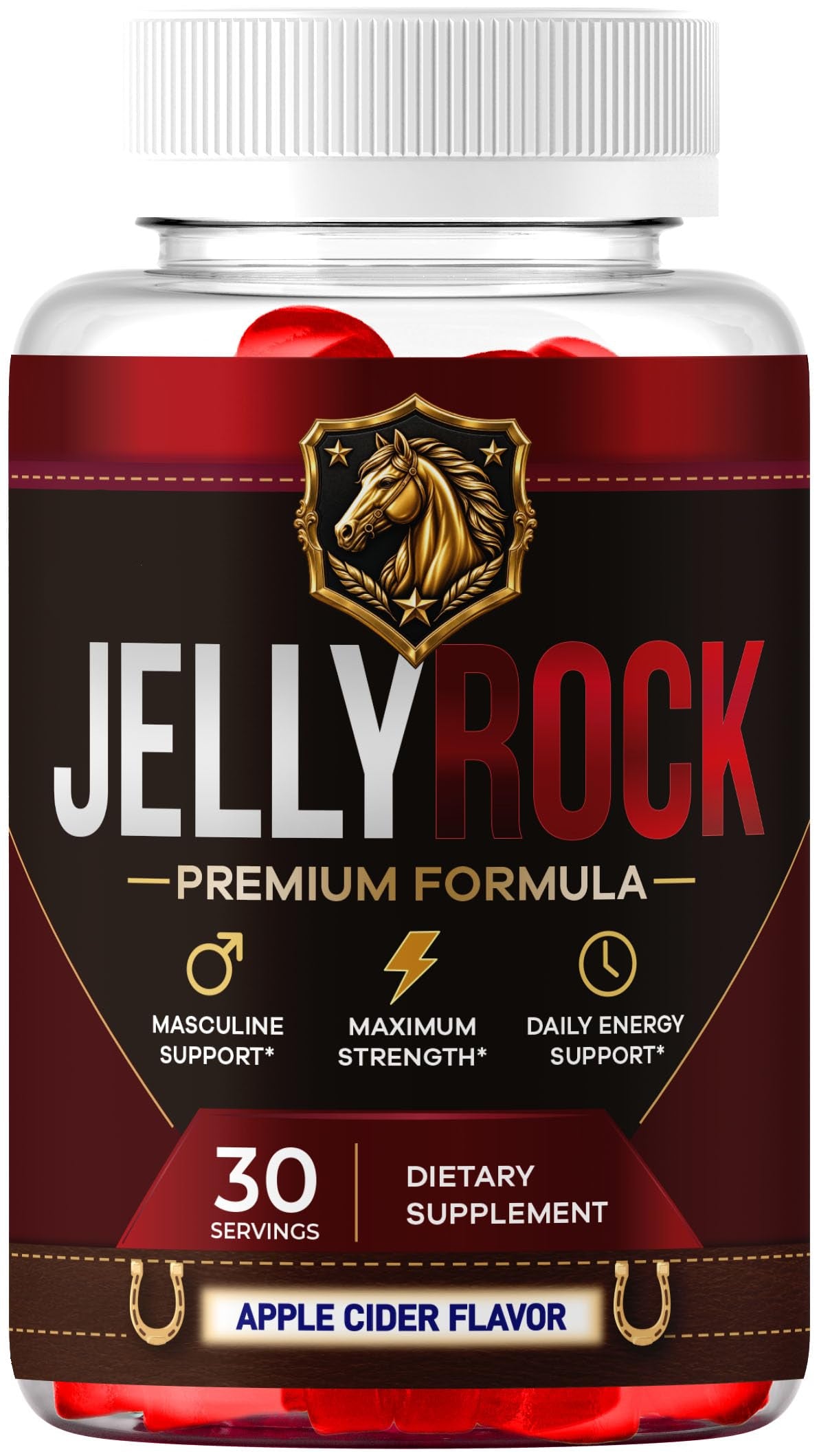 Jelly Rock Gummies - Official Jelly Rock Premium Formula Gummys with All Natural Ingredients, JellyRock Maximum Strength for Wellness &amp; Overall Health Support, 60 Gummies for 1 Month